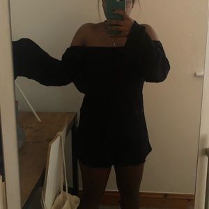 Black Urban Outfitters Romper Short